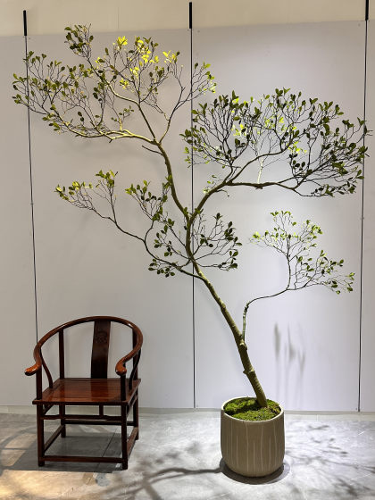 Loushujia Artificial Green Plant Landscaping Indoor Staircase Window Skylight Landscape Combination Fake Plants Floor-Standing Ornaments