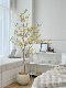 Loushujia Artificial Plant Hanging Clock, High-End Light Luxury Decorative Ornament for Living Room, Floor-Standing Indoor Simulated Green Plant Bonsai