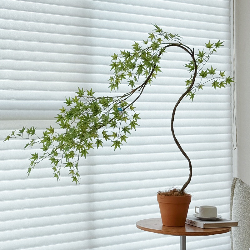 Loushujia Artificial Green Plant Flowing Waterfall Maple Indoor Entrance Decoration Zen-Style Ornament Bonsai High-End Light Luxury Fake Flower Plant Loushujia Artificial Green Plant Flowing Waterfall Maple Indoor Entrance Decoration Zen-Style Ornament Bonsai High-End Light Luxury Fake Flower Plant