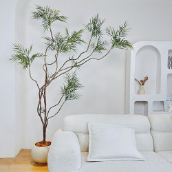 Loushujia Large-Scale Artificial Green Plants, High-End Light Luxury Indoor Potted Plants, Decorative Bionic Plant Ornaments, Sofa Fake Green Plants