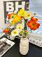 Loushujia Artificial Flowers, Fake Flower Ornaments, Living Room Table Flowers, High-End Light Luxury Decoration, Simulated Bouquets, Floral Art