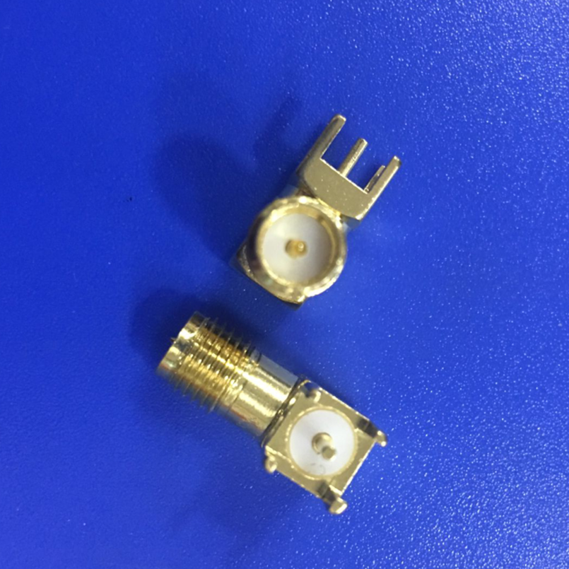SMA-KWE outer screw inner pin male SMA RF seat Elbow foot RF antenna seat 90 degree RF antenna seat