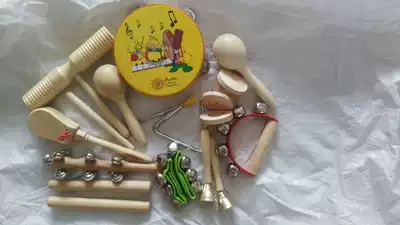 Orff music percussion instrument cartoon tambourine instrument package delivery bag