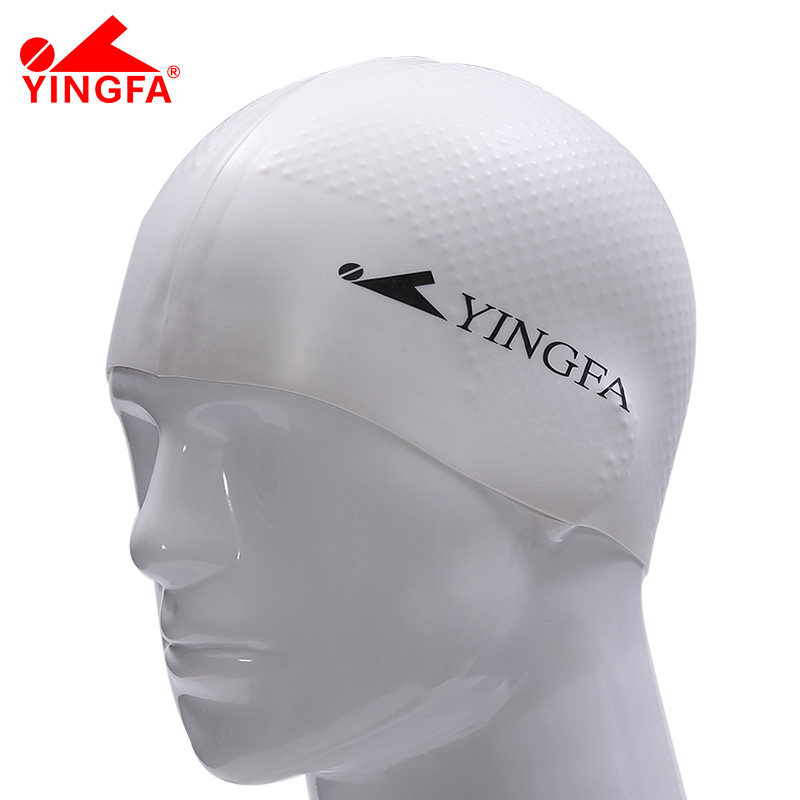 English Hair Bathing Cap Men And Women Adults Comfort Casual Long Hair Silicone Waterproof Anti Slip Grain Printed Professional Swimming Cap