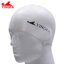 English Hair Bathing Cap Men And Women Adults Comfort Casual Long Hair Silicone Waterproof Anti Slip Grain Printed Professional Swimming Cap