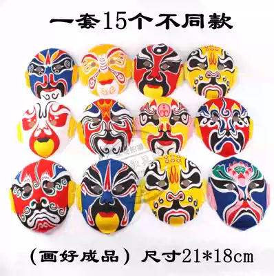 Kindergarten Facebook 12 Zodiac blue and white porcelain Peking opera characters and other cardboard hanging materials Chinese style horse spoon decoration