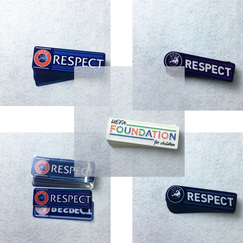 RESPECT arm Chapter UEFA Champions Medal Fair competitive arm Chapter Thermal Transfer Flocking Arm Badge
