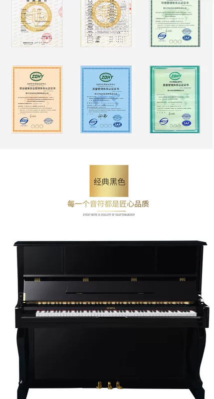 Đức Odeya đàn piano gia đình dọc mới 123 chính hãng 88 phím chuyên nghiệp chơi đàn piano đen trắng dành cho người lớn - dương cầm