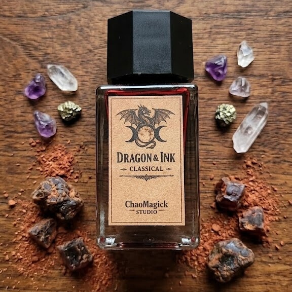 Plant Crystal Soaked Blended Handmade Ink Dragon's Blood Ink Butterfly Ink Medieval Herbal Resin Ink 15ml