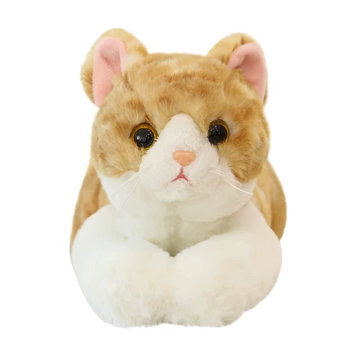 Детская реалистичная плюшевая игрушка, успокаивающая тряпичная кукла, котенок, кот, подарок на день рождения