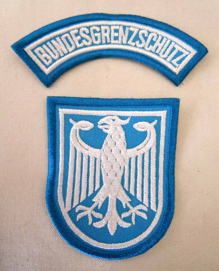 Federal Germany GBS arm Chapter Bend Strips of West German Border Force Embroidery Arm Zhang