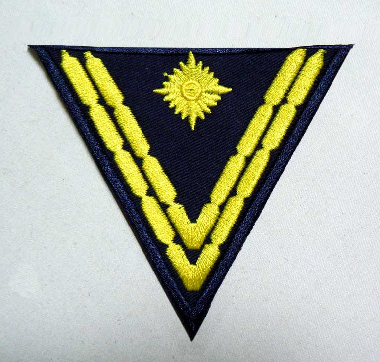 German-style Haijun senior sailor armband, 8 years of service, navy blue triangle sailor embroidery armband, level identification