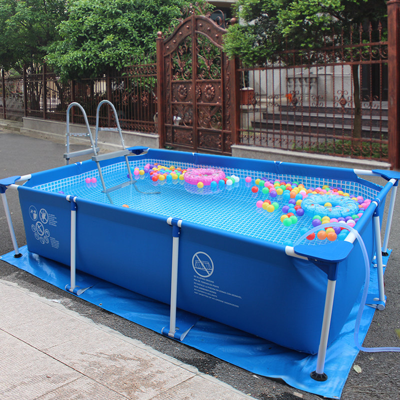 Large children's swimming pool home bracket swimming pool adult outdoor folding pool family thickening pet fish pond