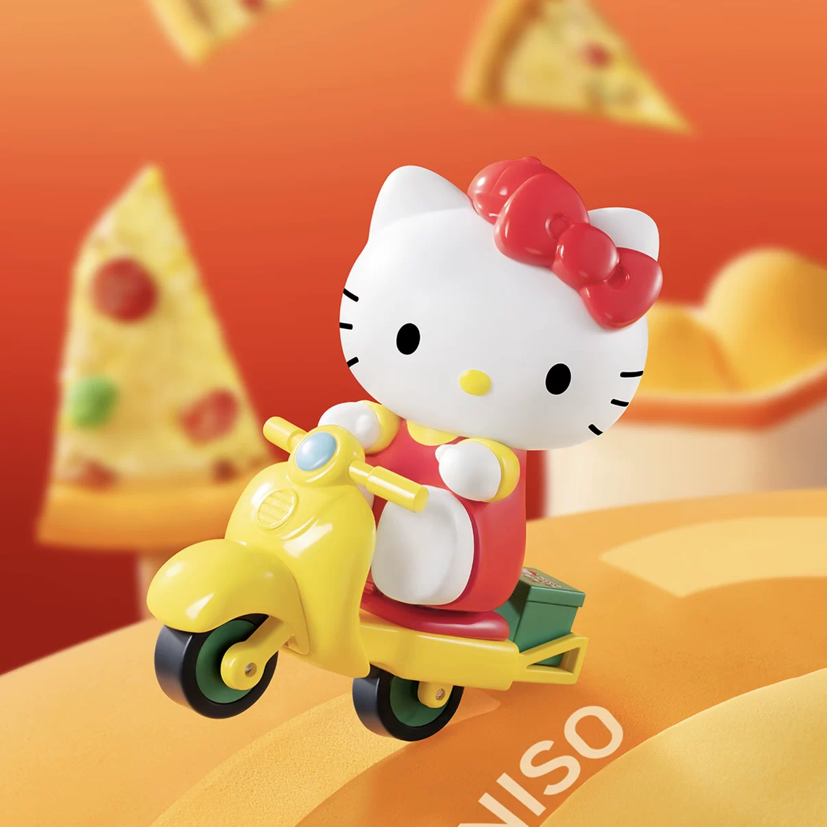 MINISO Hello Kitty Pizzeria Diary Series настольная модель-слепая коробка милый периферийный