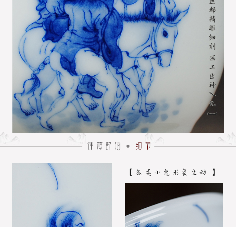 The Owl up with jingdezhen ceramic manual hand - made character, informs the to kung fu tea master single cup tea tea cup