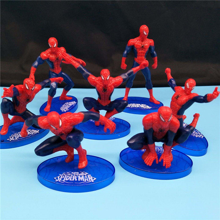 Cake Decoration Spider-Man Handmade 7 Classic Hot Pin Spider-Man Hero Creative Cake Accessories-Taobao