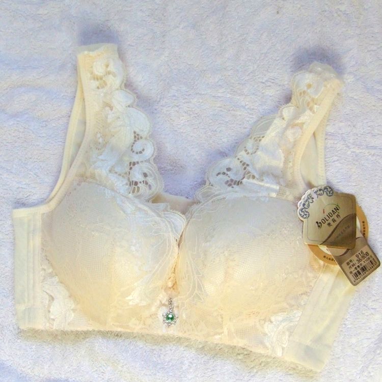 Vest mỏng phần không có vòng ngực thép tập hợp bên để điều chỉnh các loại đồ lót để nhận được áo ngực nhỏ ngực áo ngực ren gợi cảm áo lót cho người có vòng 1 to