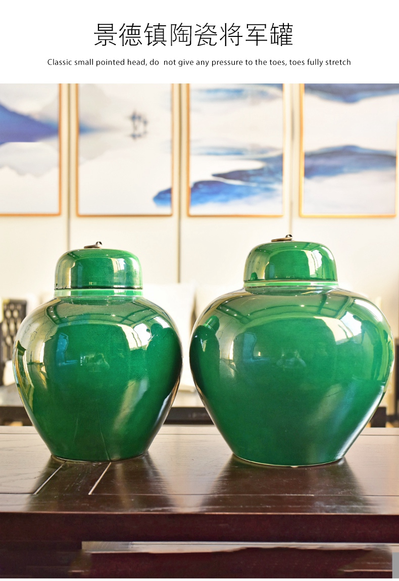 New Chinese style creative furnishing articles of jingdezhen ceramic storage tank sitting room porch ark, soft adornment handicraft decoration