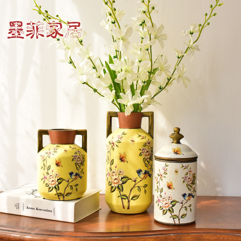 Murphy European farm ceramic vase hydroponic American country restaurant desktop soft adornment furnishing articles flower arrangement