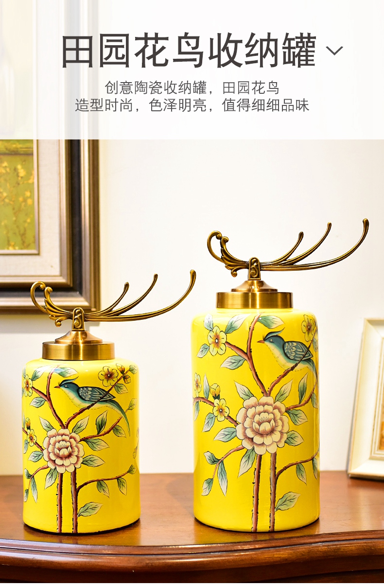 American TV ark, furnishing articles household act the role ofing is tasted creative ceramic table sitting room porch soft adornment flower vase decoration