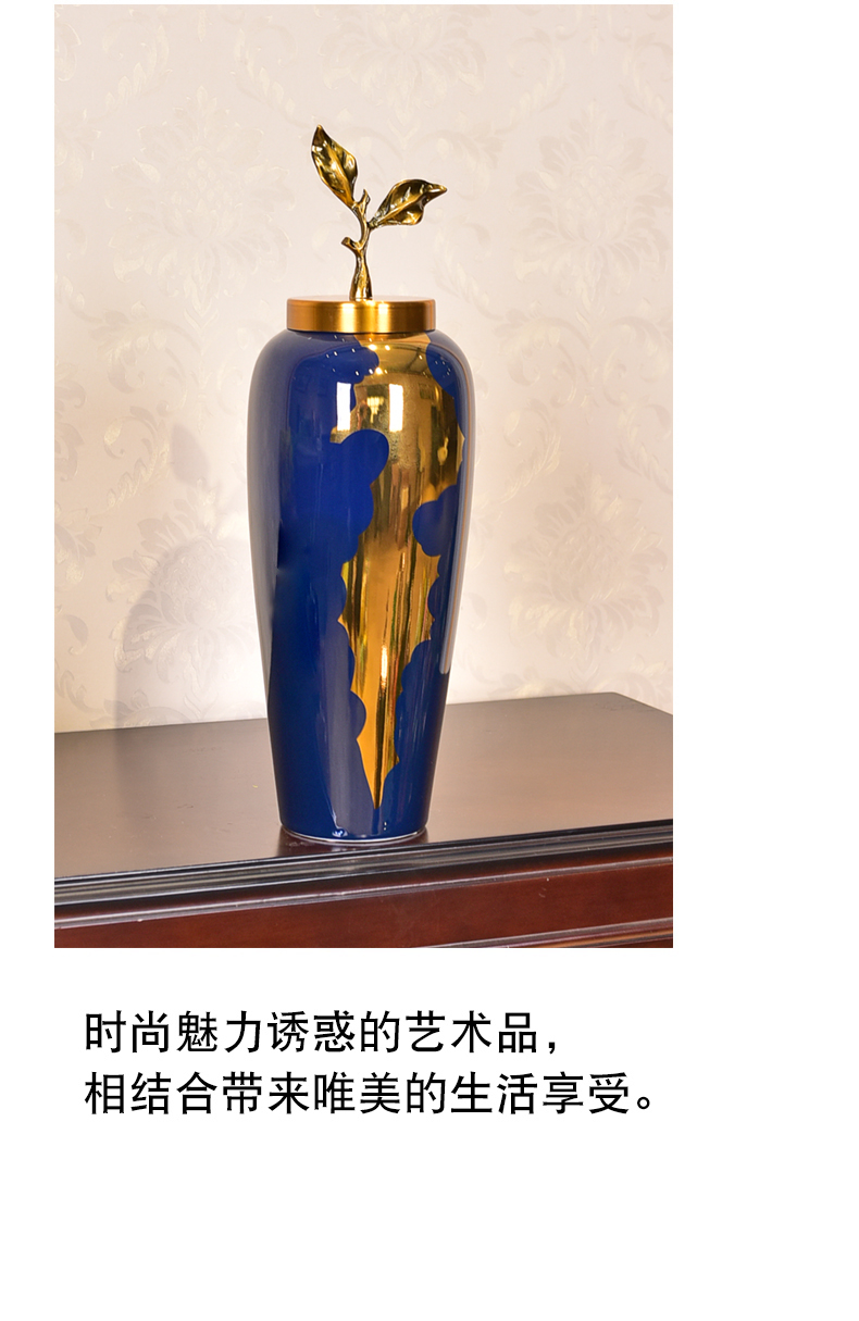 Creative light key-2 luxury furnishing articles home decoration new Chinese American ceramic home sitting room porch of TV ark, wine