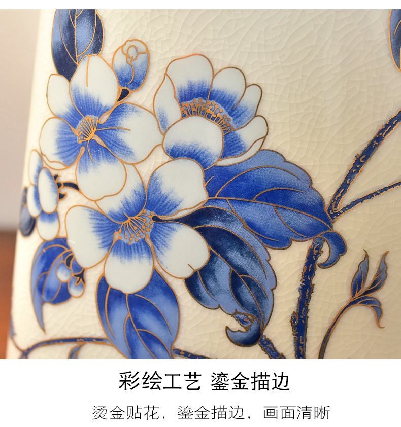 New Chinese style furnishing articles household act the role ofing is tasted classical jingdezhen ceramic vase wine porch TV ark, sitting room adornment