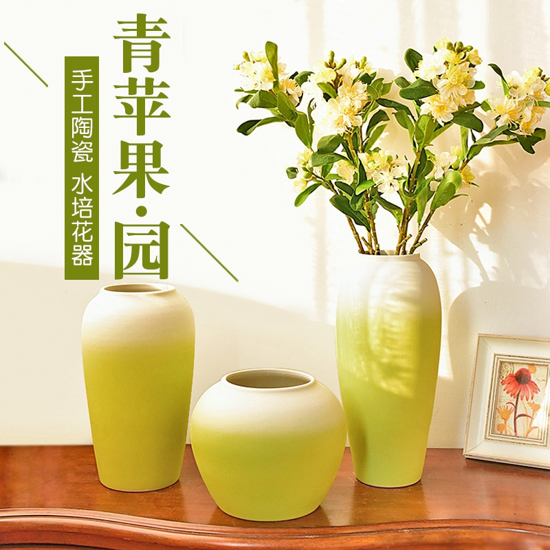 New Chinese style ceramic Japanese TV cabinet modern hydroponic flower vases, flower arrangement, the sitting room porch soft adornment is placed