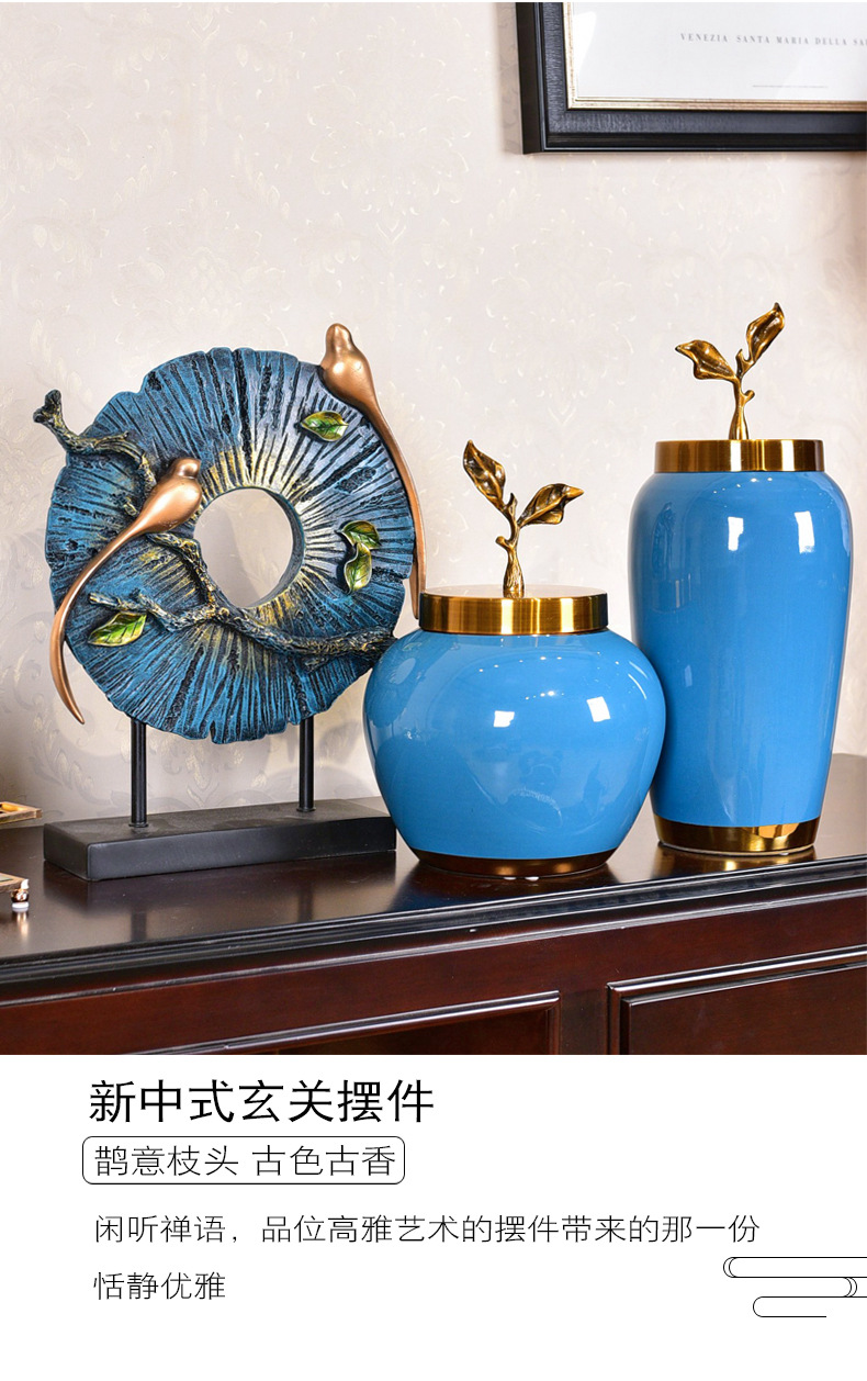 The New Chinese American light key-2 luxury furnishing articles household act the role ofing is tasted TV ark, porch ark of jingdezhen ceramic decoration arts and crafts