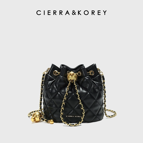 Cierra Korey Fragrant Feng Shui Bucket Bag 2025 Новая бриллиантовая сумка европейская и американская модная сумка для плеча с крестом