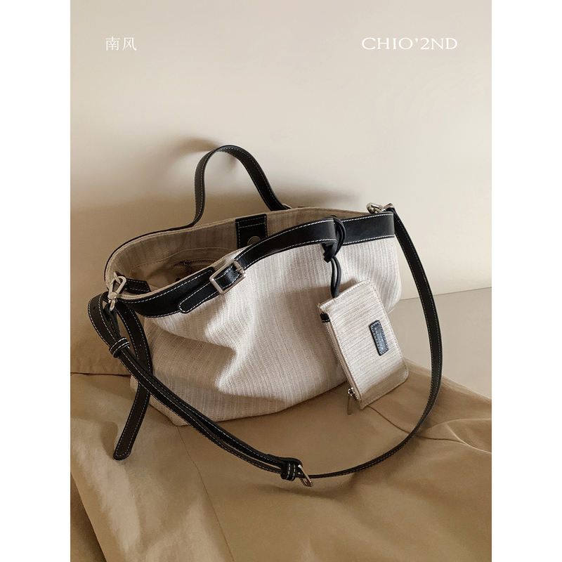 Nanfeng Chio2Nd Suixi Wenputu Tote Bag Women's Casual Mom Bag Large Handbag Single Shoulder Crossbody Bag