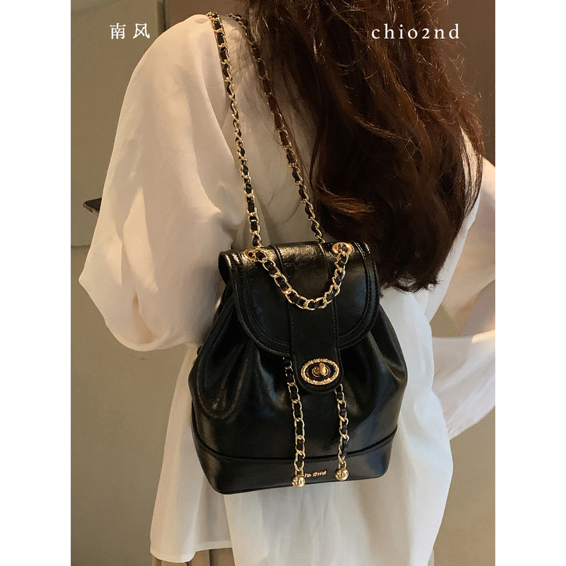 Nanfeng Chio2Nd Manchester Backpack for Women 2026 New Style Bag Small Chanel-Style Chain Backpack Shoulder Bag Nanfeng Chio2Nd Manchester Backpack for Women 2026 New Style Bag Small Chanel-Style Chain Backpack Shoulder Bag