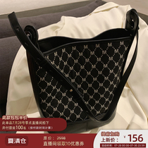 miocra koly small mk jacquard bucket bag womens summer 2021 new fashion large capacity shoulder messenger bag