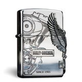 Оригинальный подлинный Zippo более легкий Harley серебряный