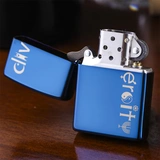 Оригинальный подлинный ветрозащитный Zippo светлый синий ледяной ламп и мирный счетчик мужской