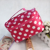 Round Dot Makeup Bag Large Capacity Woman Portable Waterproof Cashier Bag 2021 New Cute Multifunction Travel Wash Toiletries