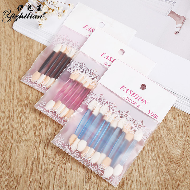 10 eye shadow brush dizzy brush double head sea cotton eye shadow rod portable brush brush refresh yusi