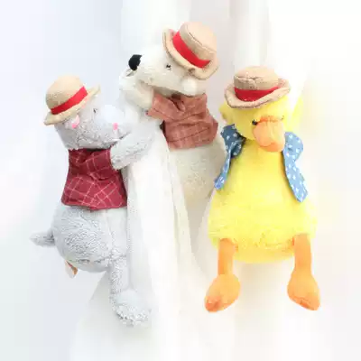 Cartoon curtain storage belt strap Creative curtain strap Cute wild strap Living room curtain strap pair
