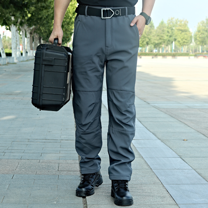 Spring and autumn tactical pants men's tooling pants ix7 slim special forces fleece pants Shark skin soft shell assault pants waterproof