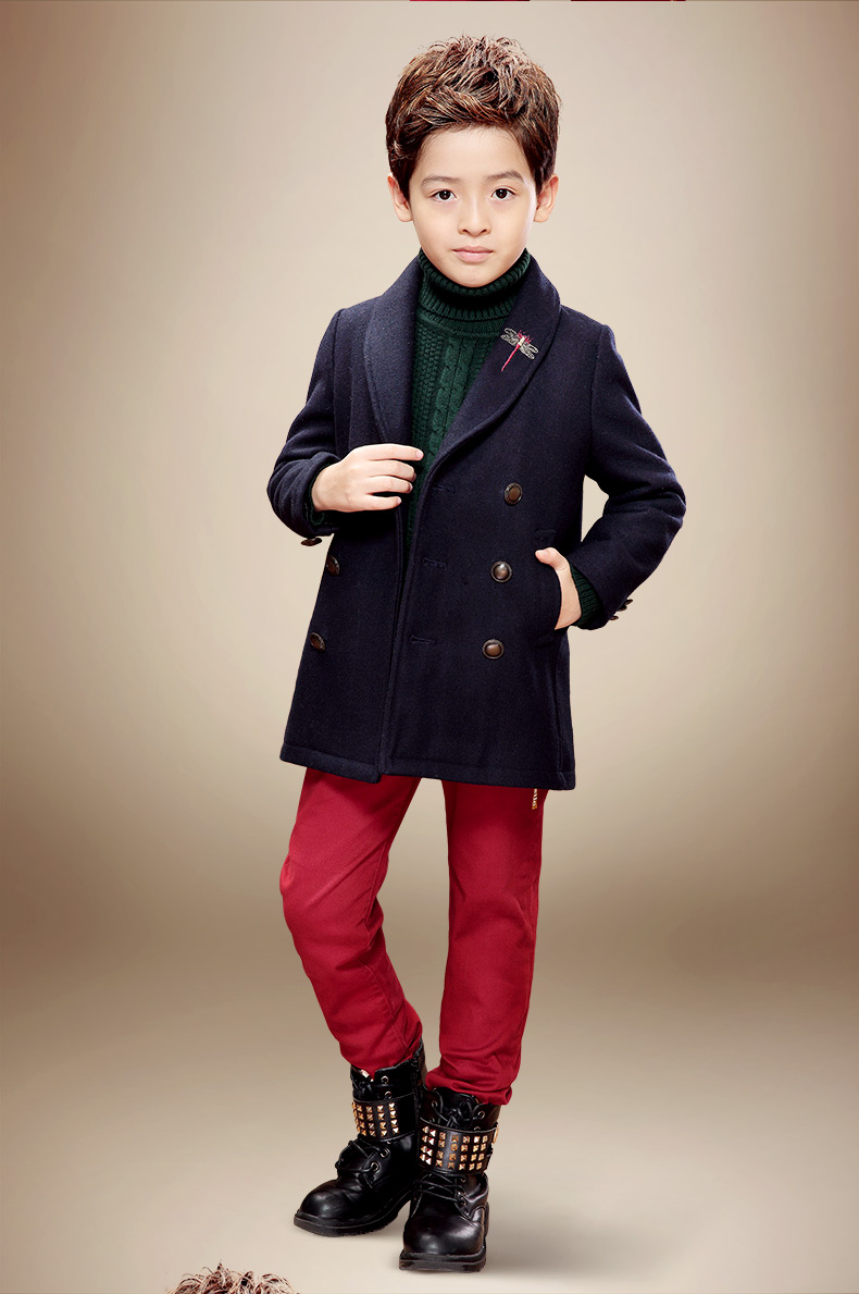 Manteau pour garcon EBCASTLE en mélange - Ref 2161282 Image 22