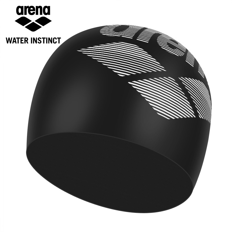 arrena swimming cap male and female silicone waterproof comfort long hair Increase swimming cap Fashion Large logos No-head swimming cap