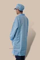 Professional manufacturer anti-static coat dust-free coat striped white blue static electricity clothes