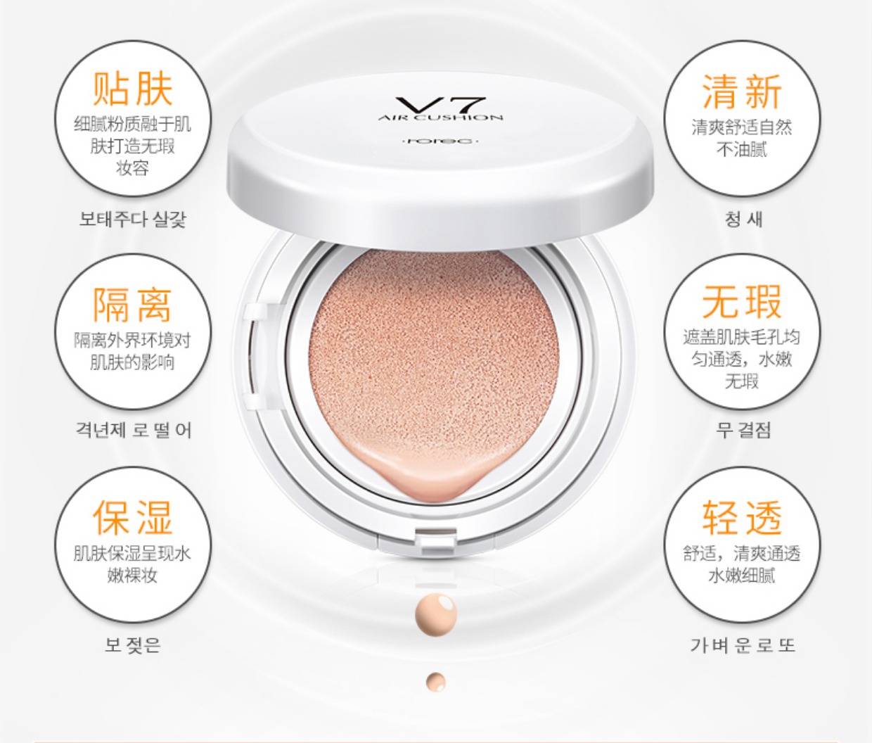 Bộ trang điểm đầy đủ của bb cream eyeliner mascara lông mày bút chì mới bắt đầu bền không thấm nước mỹ phẩm làm đẹp truy cập phấn phủ cho da khô