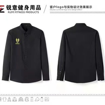 Custom personal trainer tight t-shirt mens and womens swimming sports short-sleeved printing logo overalls