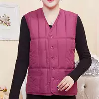 Áo bà mẹ mùa thu và mùa đông cỡ lớn cho mẹ tải xuống áo bông bà ngoại tải áo ấm áo gile vest nữ trung niên