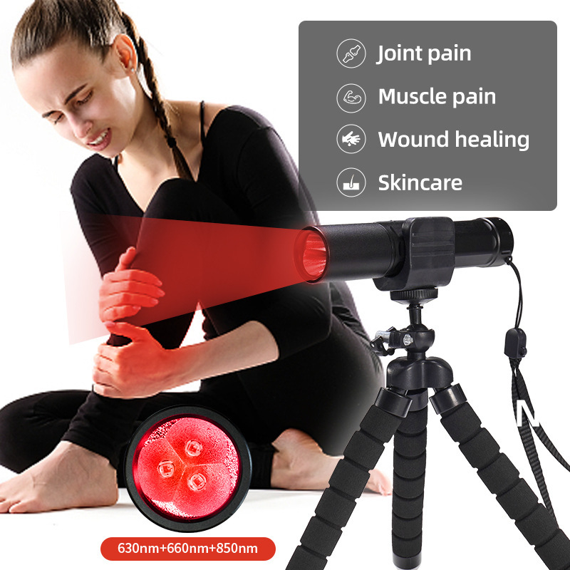 2024 Cross-Border Infrared Lamp 3-Core Wavelength Deep Infrared Light Amazon Aluminum Alloy Handheld Red Light Flashlight