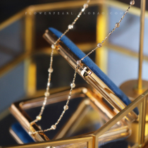 Hyun flash 18K gold imported craft laser bead bead chain all star Joker necklace choker adjustable length