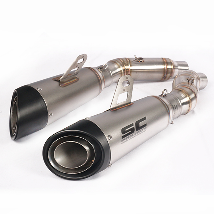 Xe máy thể thao 07-19 NINJA Z1000 Z1000SX sửa đổi giữa đoạn SC toàn phần ống xả chiên - Ống xả xe máy pô xe wave
