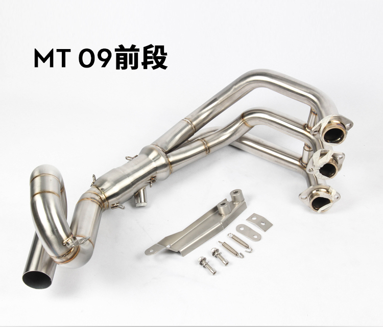Xe máy thể thao sửa đổi MT09 FZ09 xsr900 rang xanh hợp kim titan cong phần trước ống xả - Ống xả xe máy pô xe máy độ