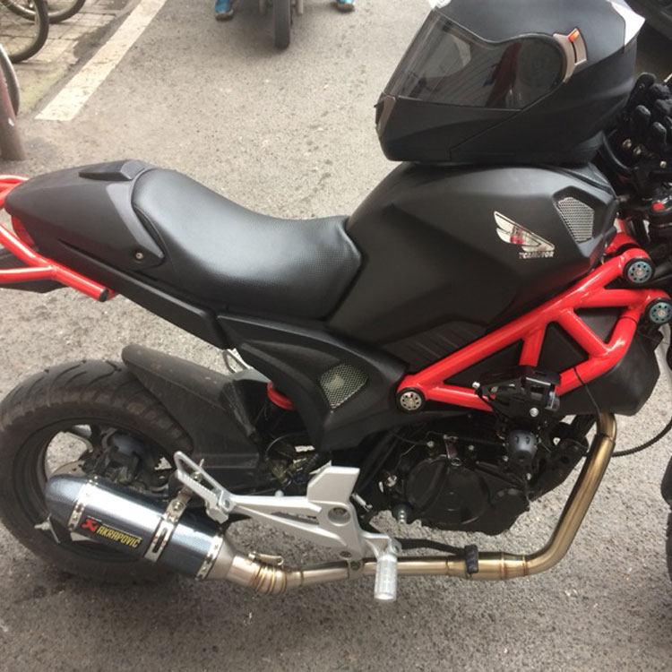Monkey Dadou 150 modified all segment back pressure exhaust monster 150 motorcycle front section of the Fried Street Exhaust pipe
