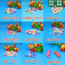 Jelly scattered beads kindergarten early education beads handmade diy puzzle beaded material woven bracelet necklace accessories